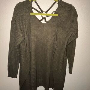 Olive Women's Open-Front Cardigan